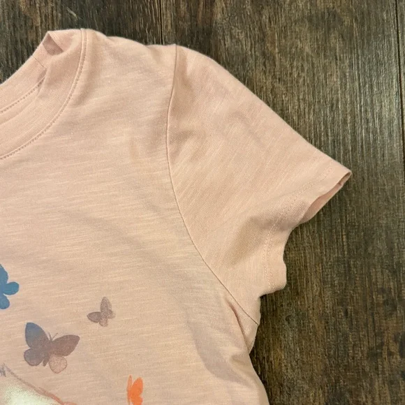 Kids Pink Fox Graphic T-Shirt - Picture 4 of 7